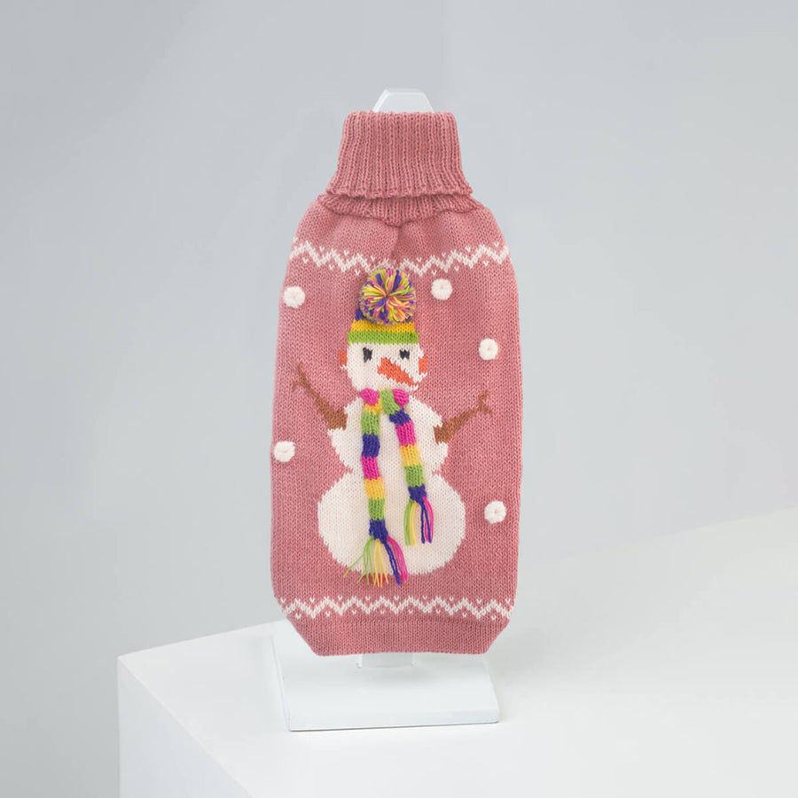 Pink Snowman Sweater