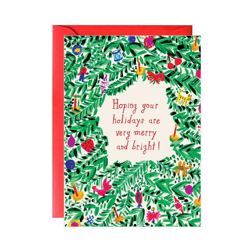 'Tinsel on the Tree' Greeting Card
