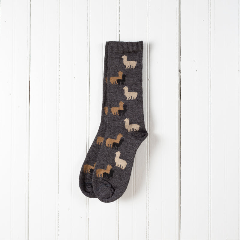 Children's Natural Alpaca Herd Socks