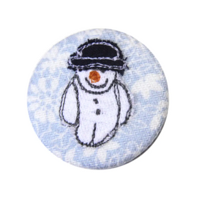 Holiday Snowman Brooch