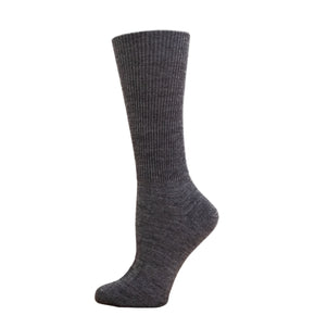 Gray sock on a white background