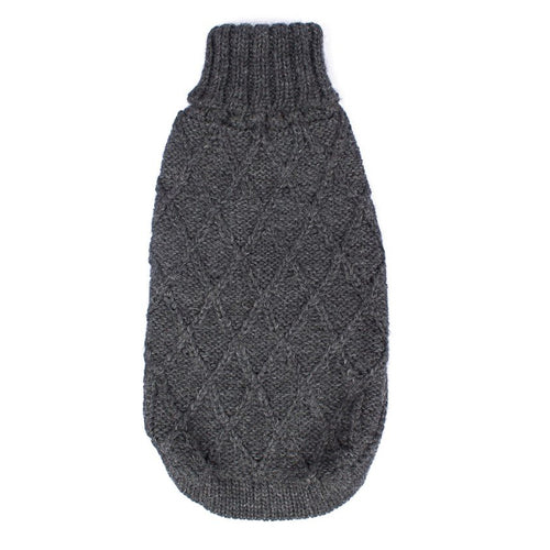 Cable Knit Alpaca Dog Sweater | Alqo Wasi Knitwear | Fluff Alpaca