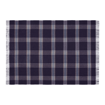 Fluff Plaid Baby Alpaca Throw Blanket