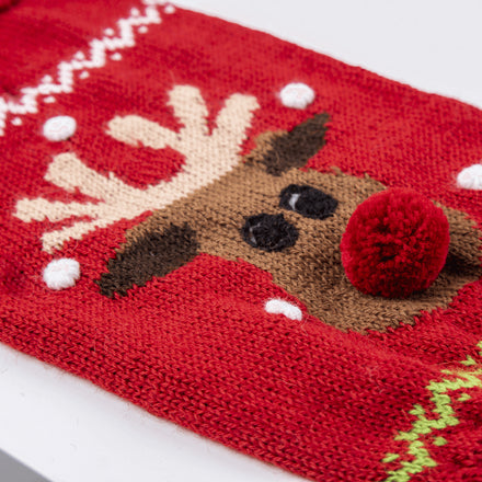 Alqo Wasi Red Rudolph Dog Sweater