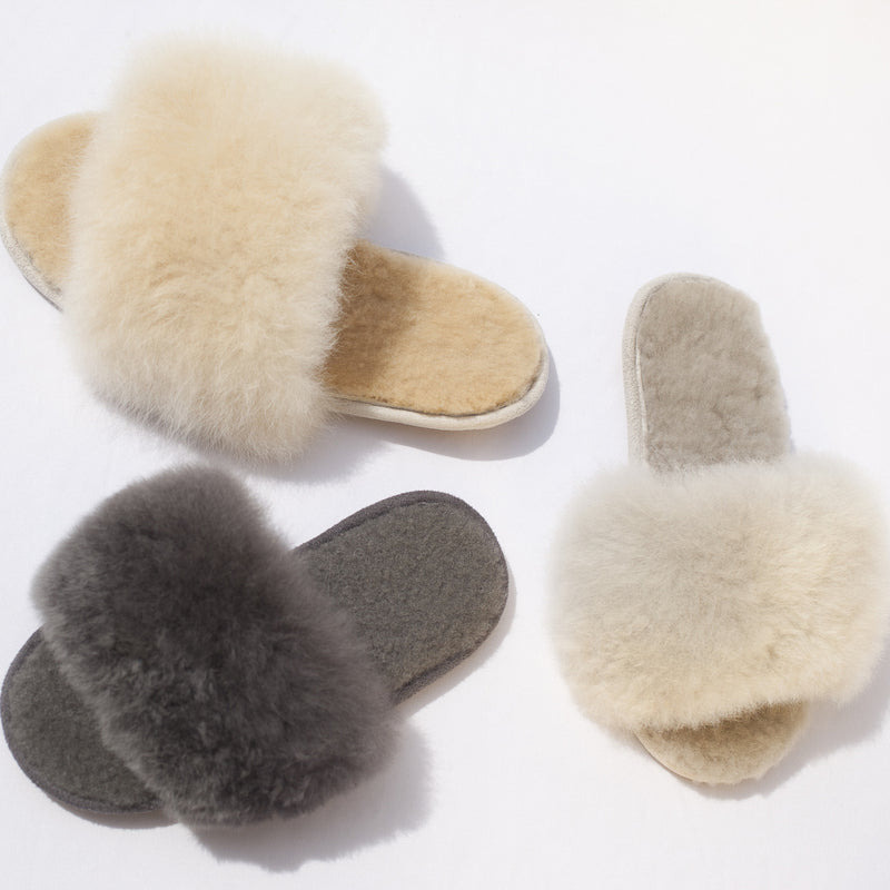 Alpaca Fur Slides