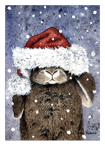 'Santa's Bunny' Card