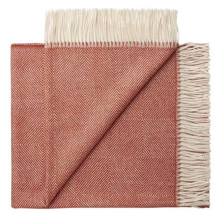 Fluff Diamond Pattern Baby Alpaca Throw Blanket