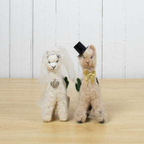 Felted Alpaca Wedding Set