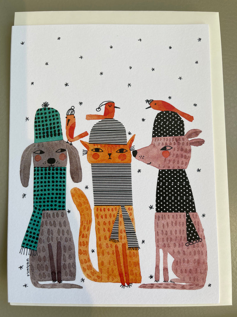 'Winter Clothes' Card